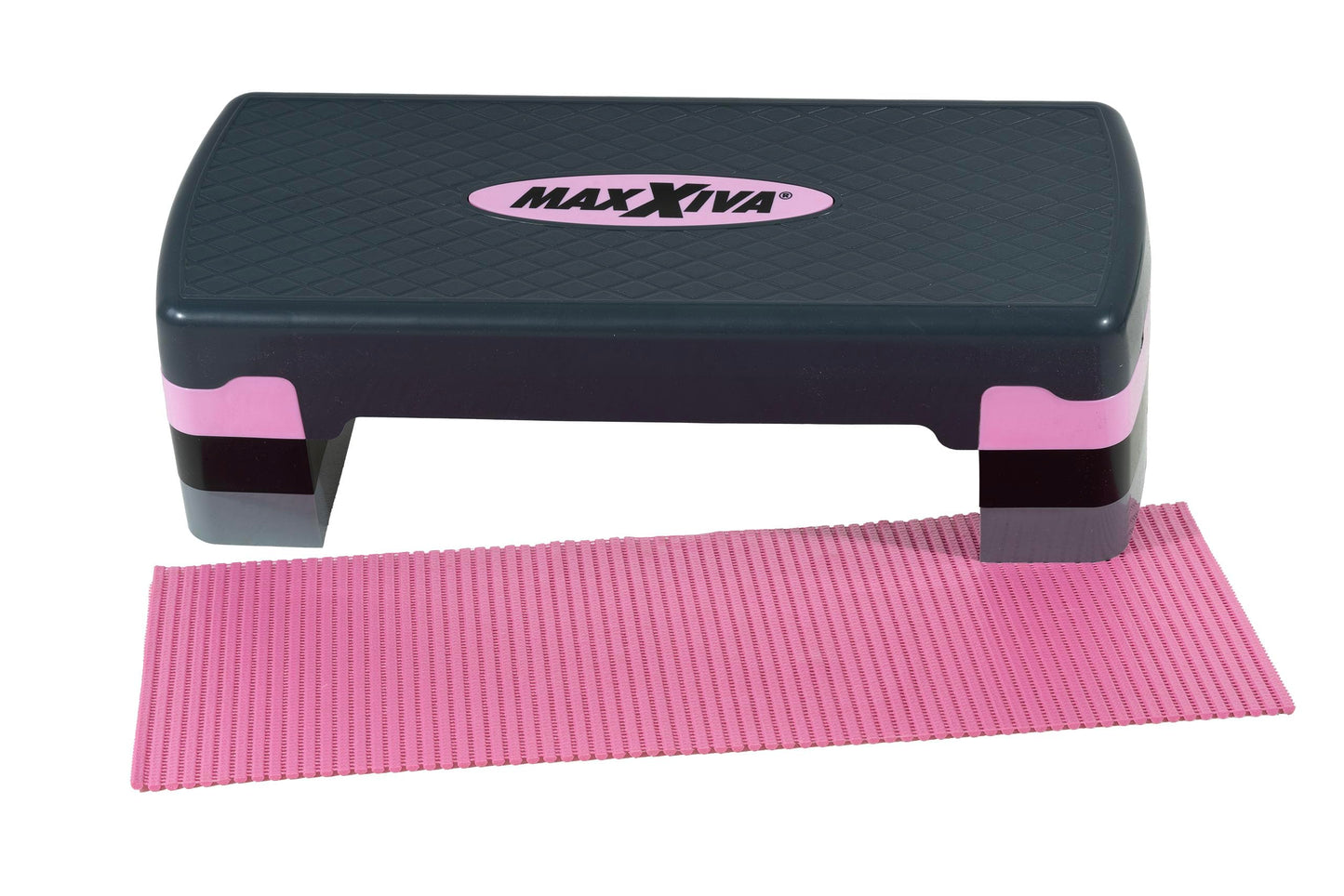 Höhenverstellbares Aerobic-Steppbrett 80 x 30,5 cm, fuchsia