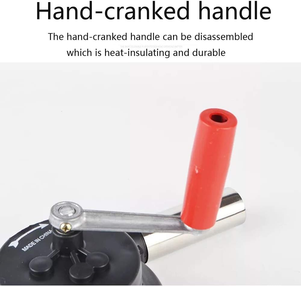 Handkurbel-Grillgebläse für Camping & Picknick