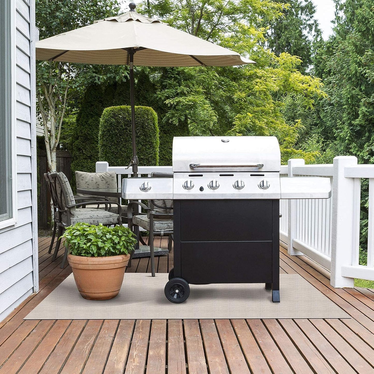 Grillmatte für Gas- und Holzkohlegrills, 90 x 120 cm Palermo