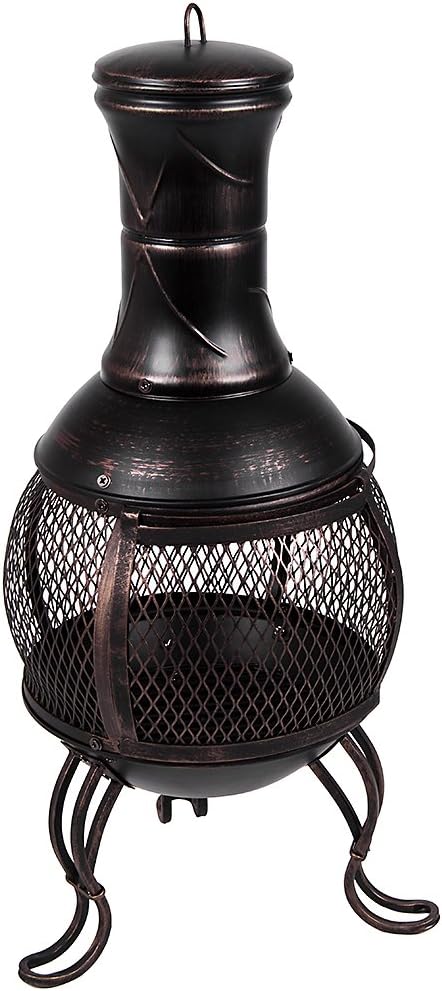 Gartenkamin mit Grillfunktion, Modern