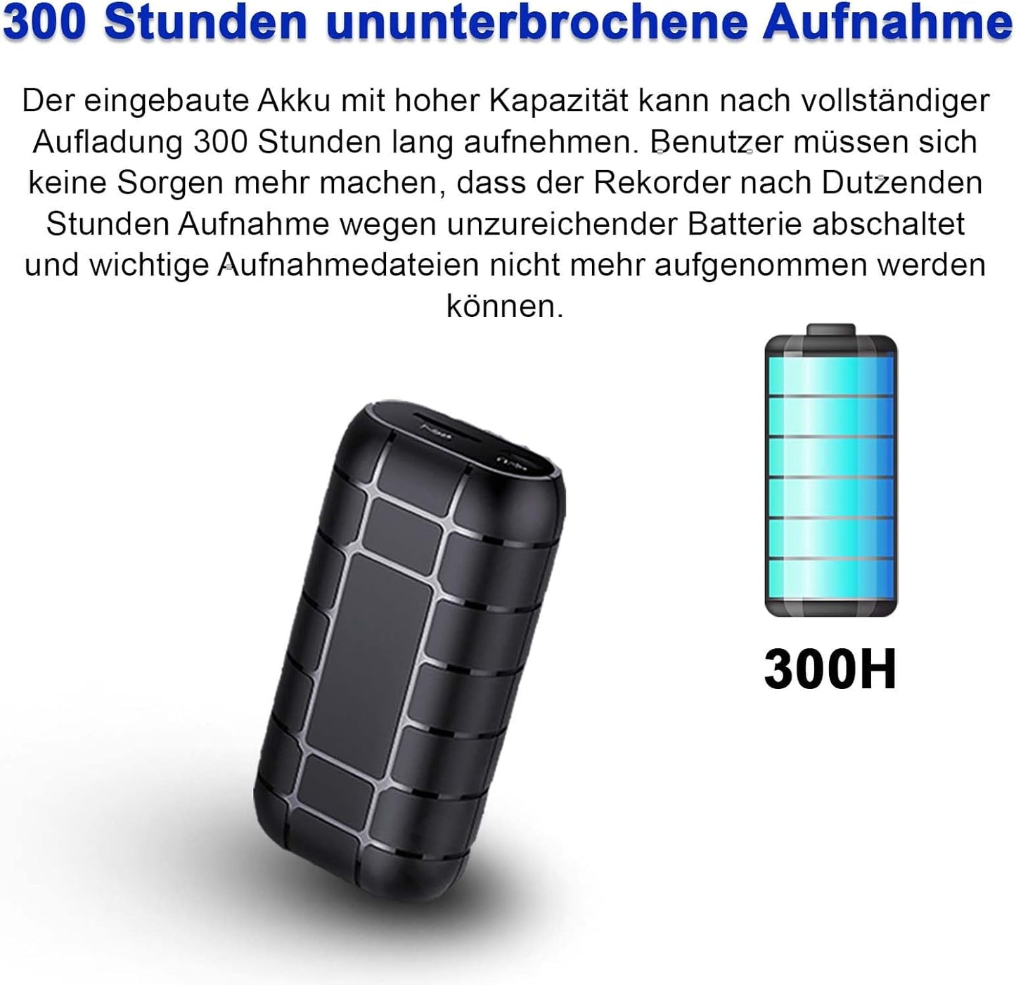 Digitaler Audiorecorder mit Sprachaktivierung