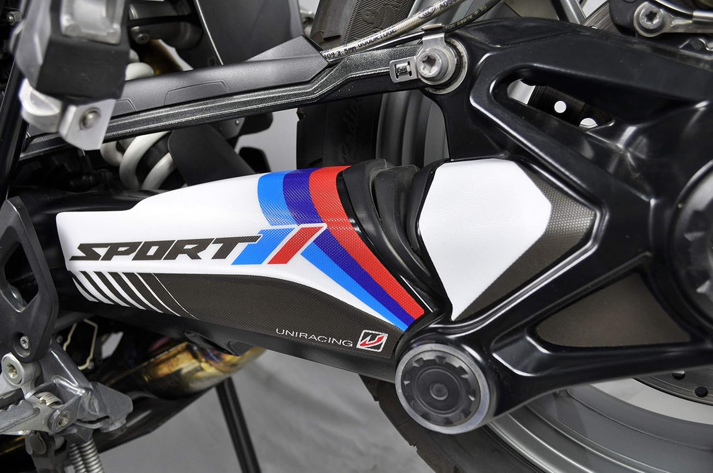 Schwingenschutz Aufkleber Kit BMW R1200GS/R1250GS, Weiß Motorsport