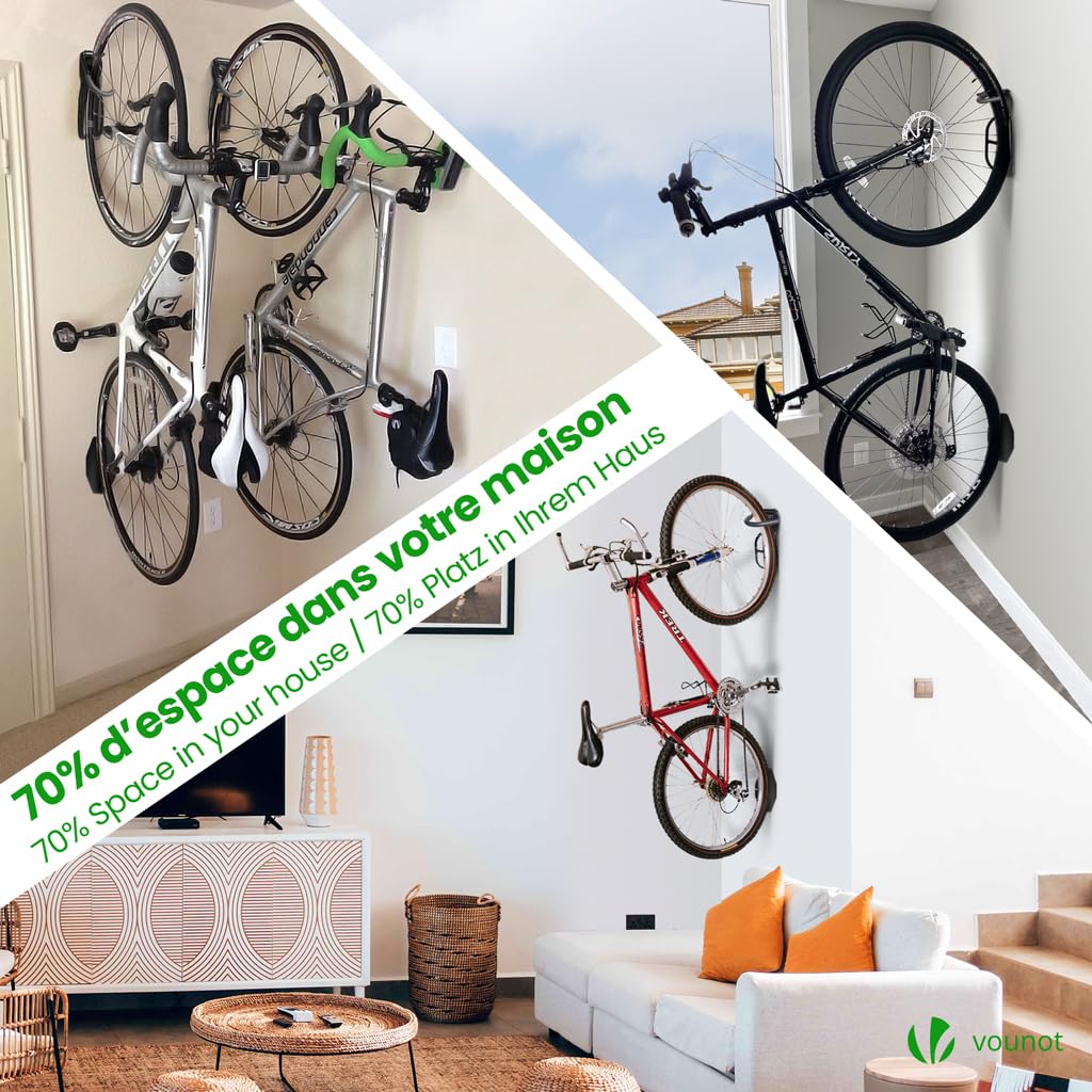 Velo-Wandhalterungsset 4er-Set, Mit 4 Schutzpads