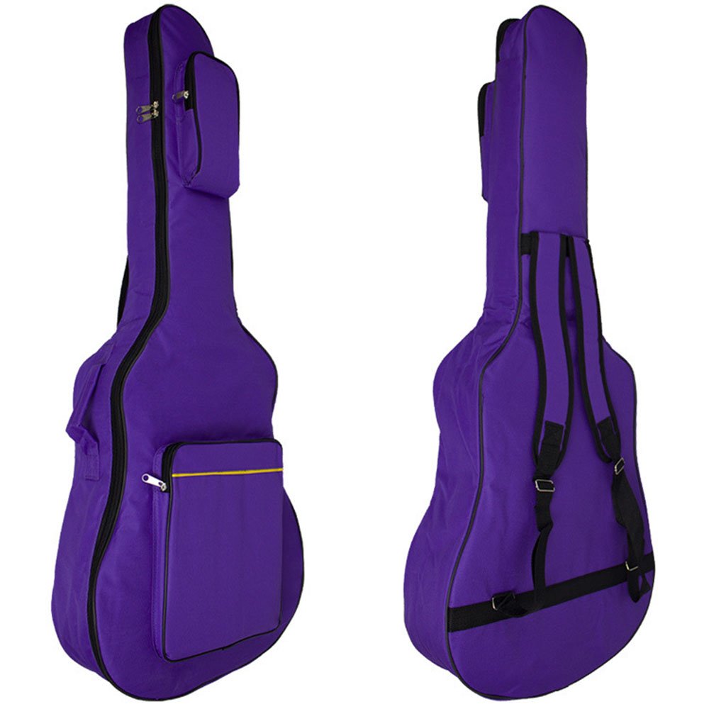 Gitarrentasche mit verstellbarem Schultergurt, Lila