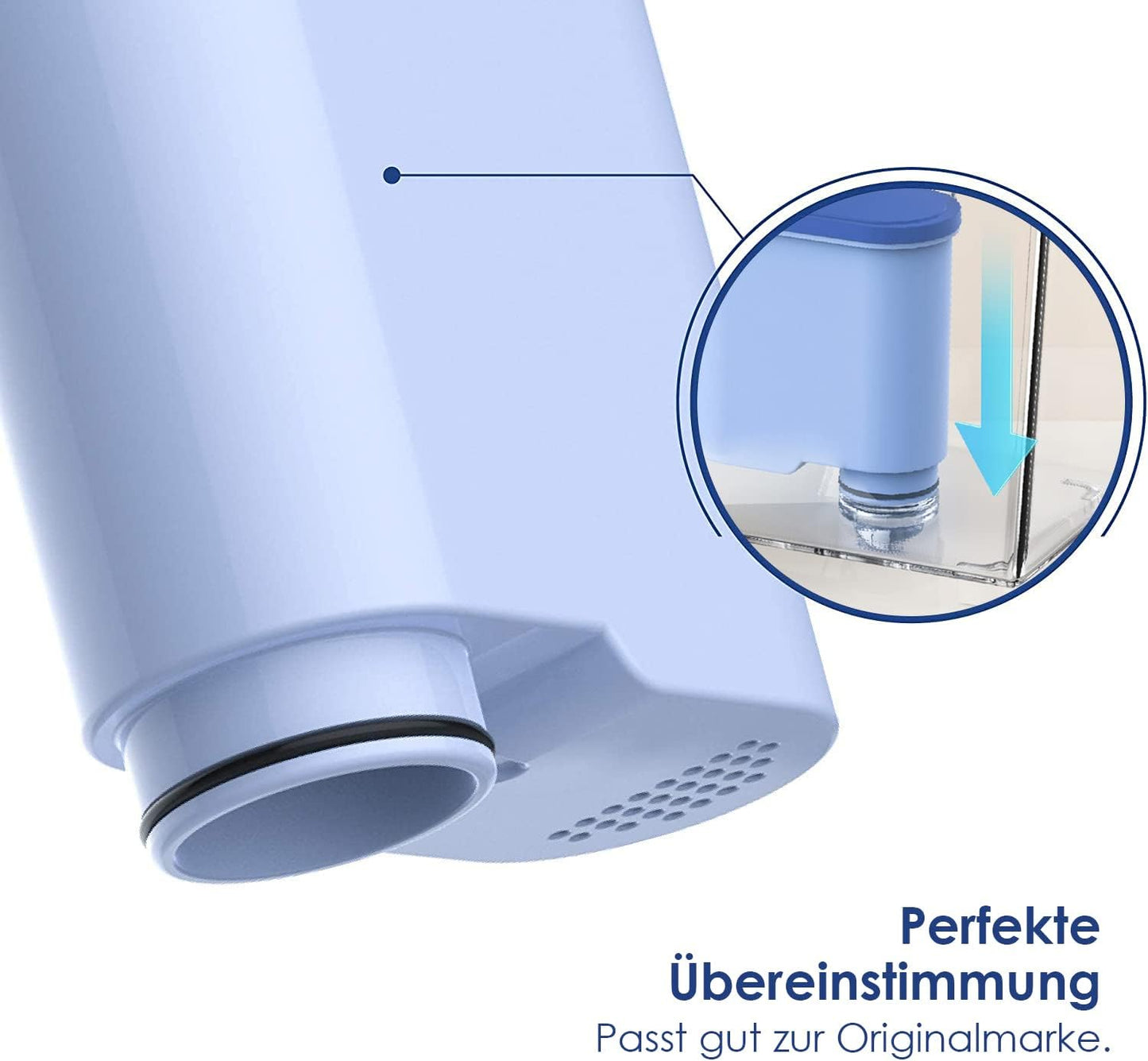 3er-Pack Ersatzwasserfilter WD-C00 für Philips & Saeco Kaffeevollautomaten