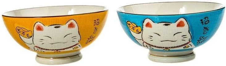 12-teiliges Schalen-Set mit Stäbchen & Löffel, Farben