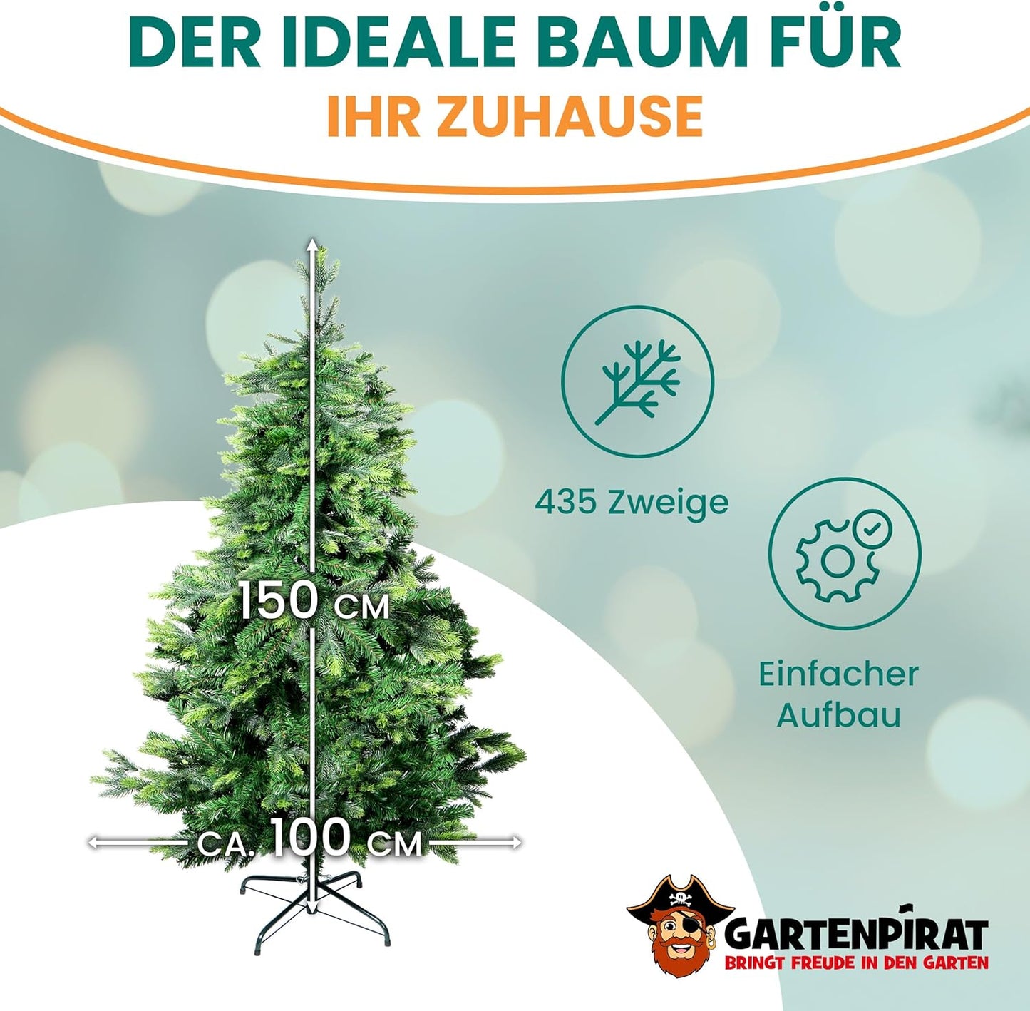 Künstlicher Weihnachtsbaum BonTree, 150 cm
