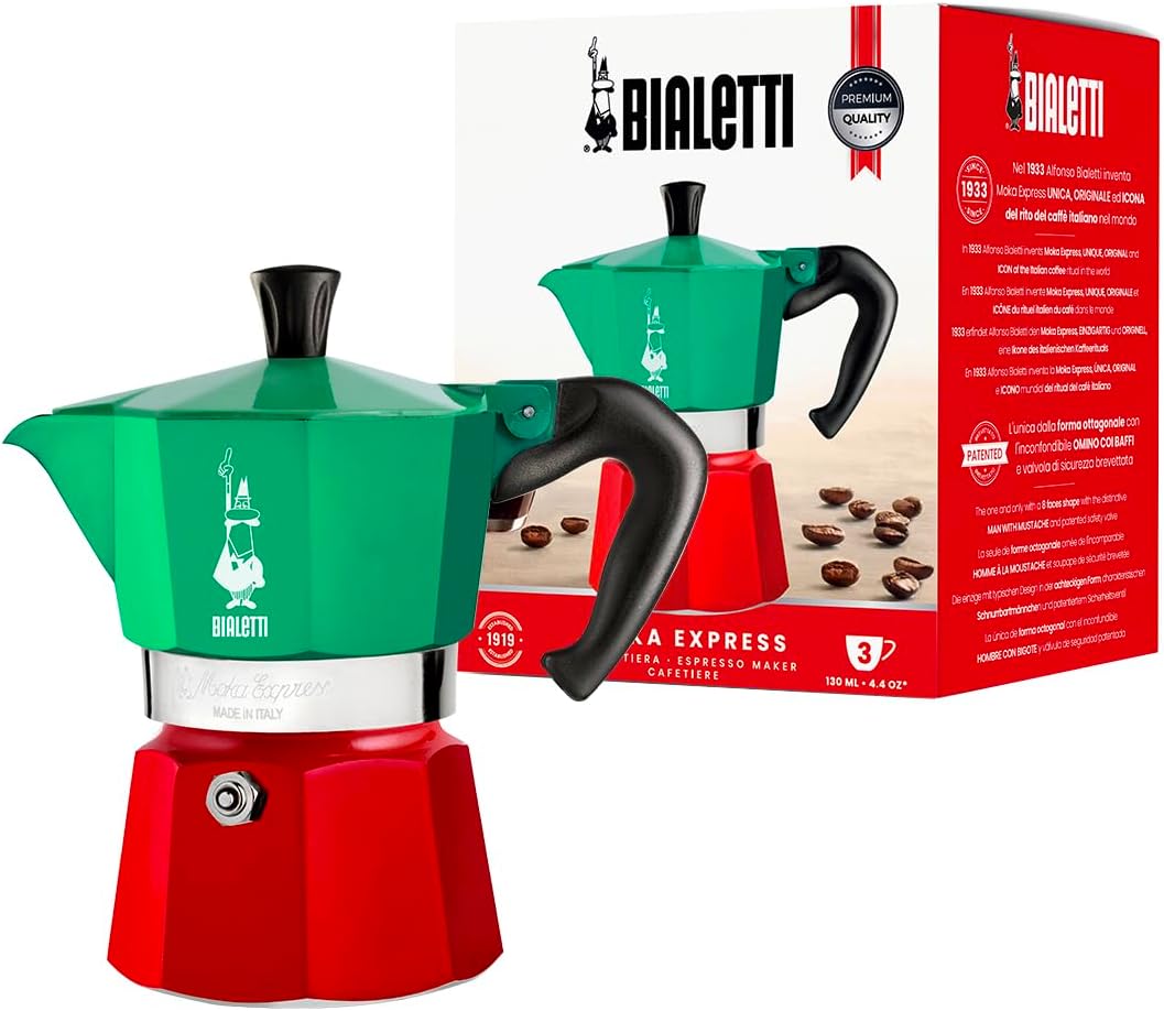 Moka Express - Espressokocher für 3 Tassen, 3 Tassen