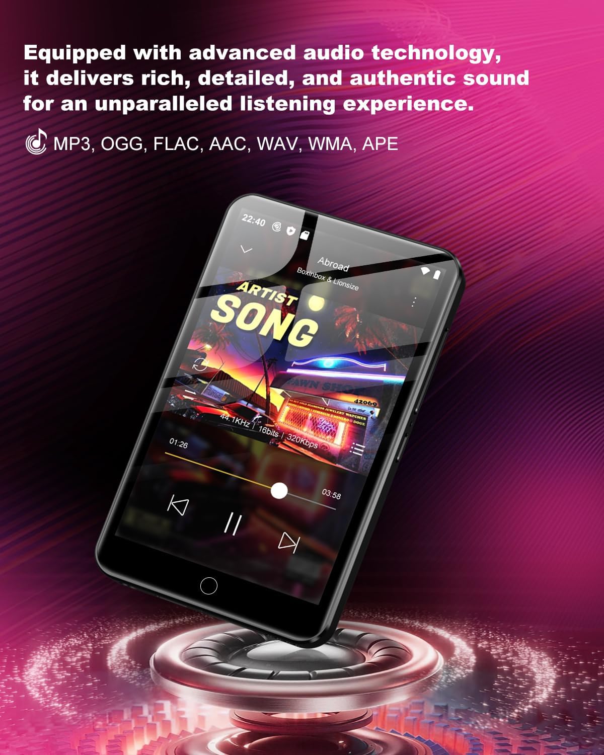 MP3-Player, schwarz