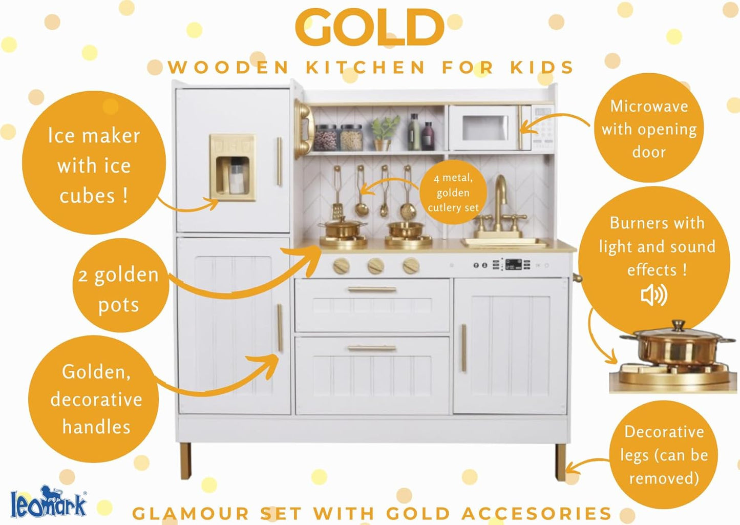 Kinder-Spielküche, Gold