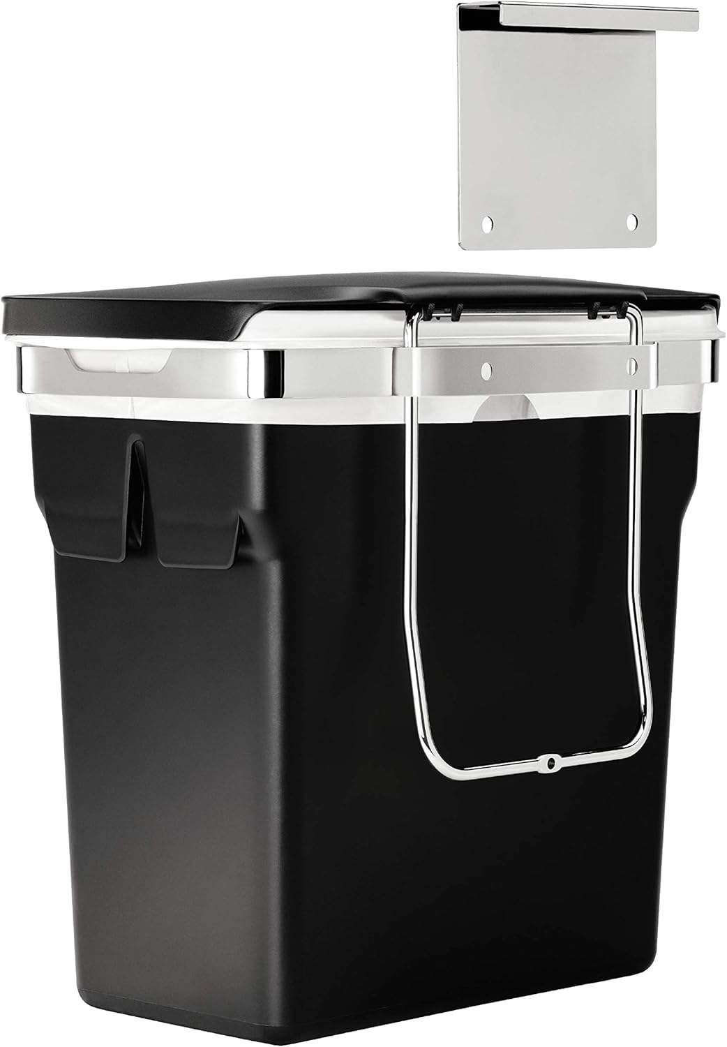 CW1643 Abfalleimer, Strapazierfähiger Stahlrahmen / 10 L — Schrank-Abfalleimer