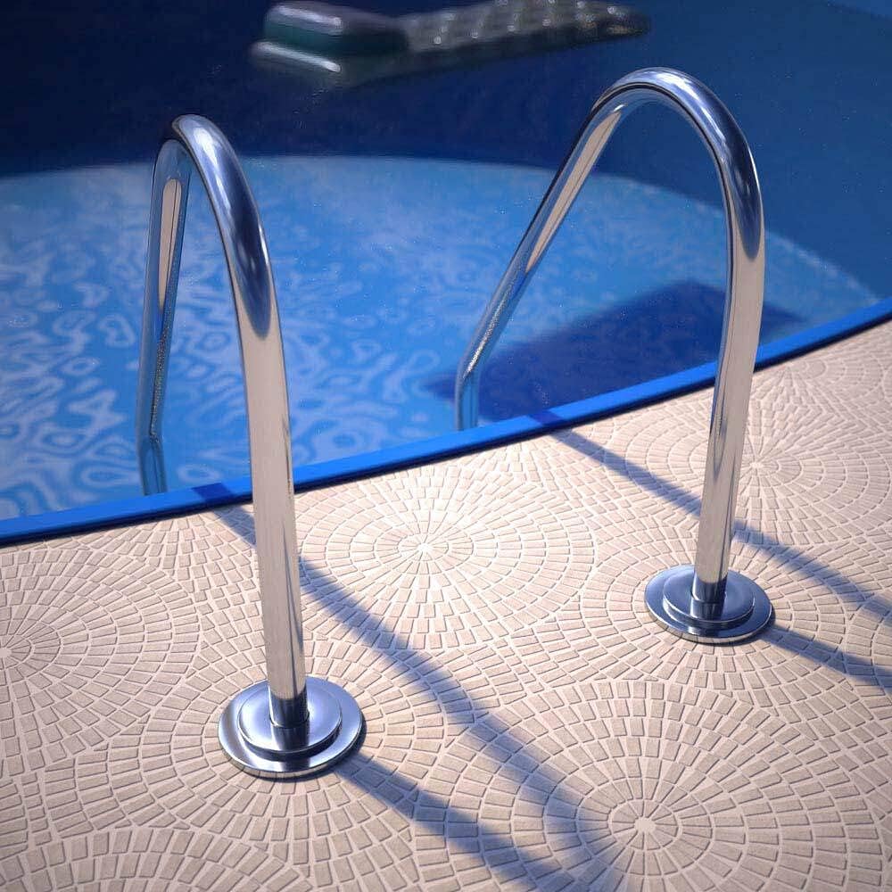 Pooltiefbeckenleiter mit 4 Stufen