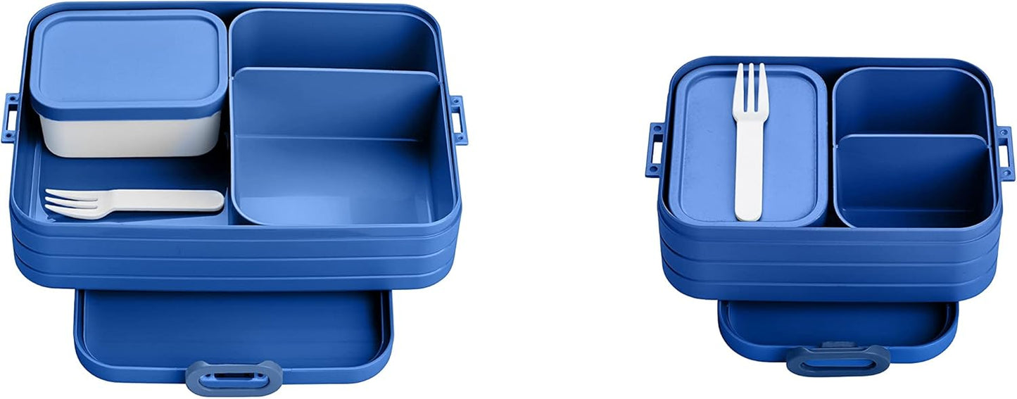 Duo Pack Bento Box, Duo Pack (Midi + Large) / Keine Personalisierung Vivid Blue