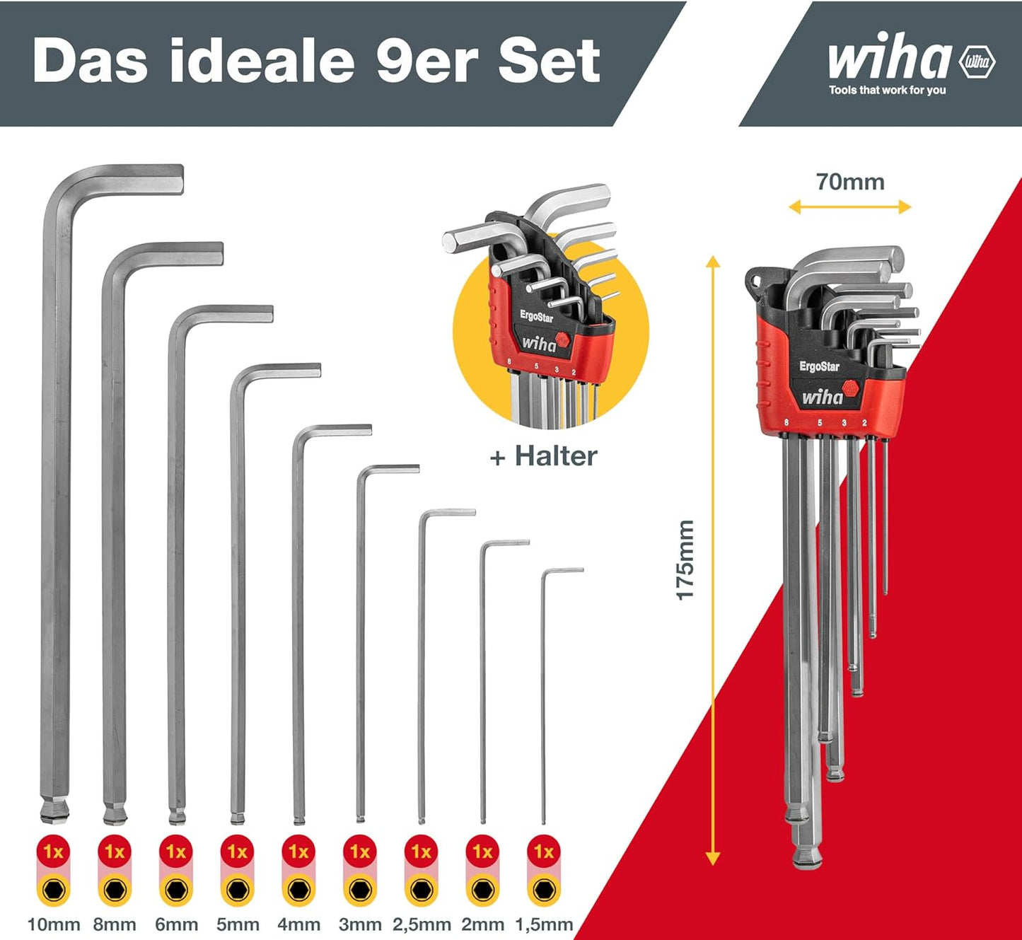 Stiftschlüssel Set ErgoStar