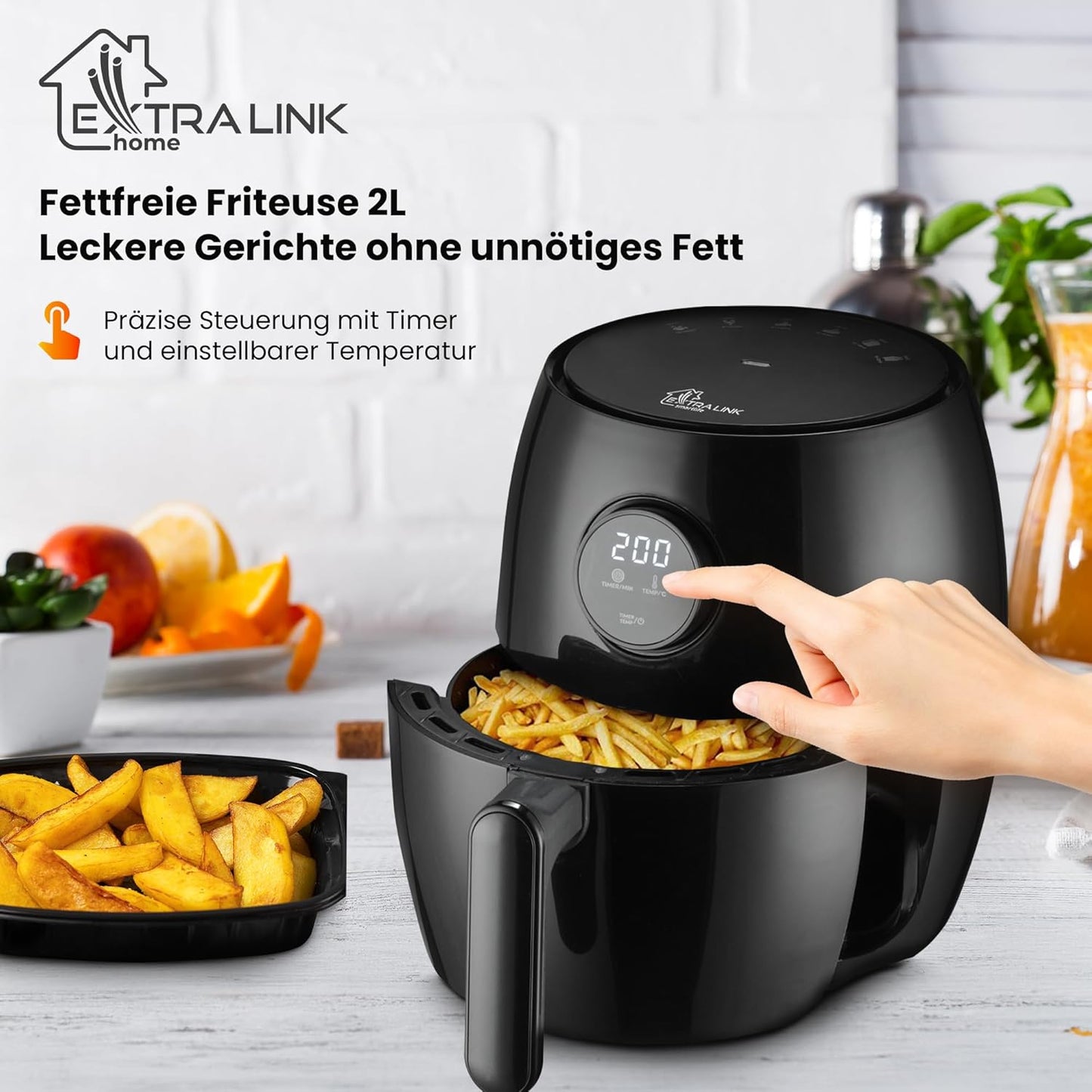 Smart Life Air Fryer SJ-200, 2 LITER