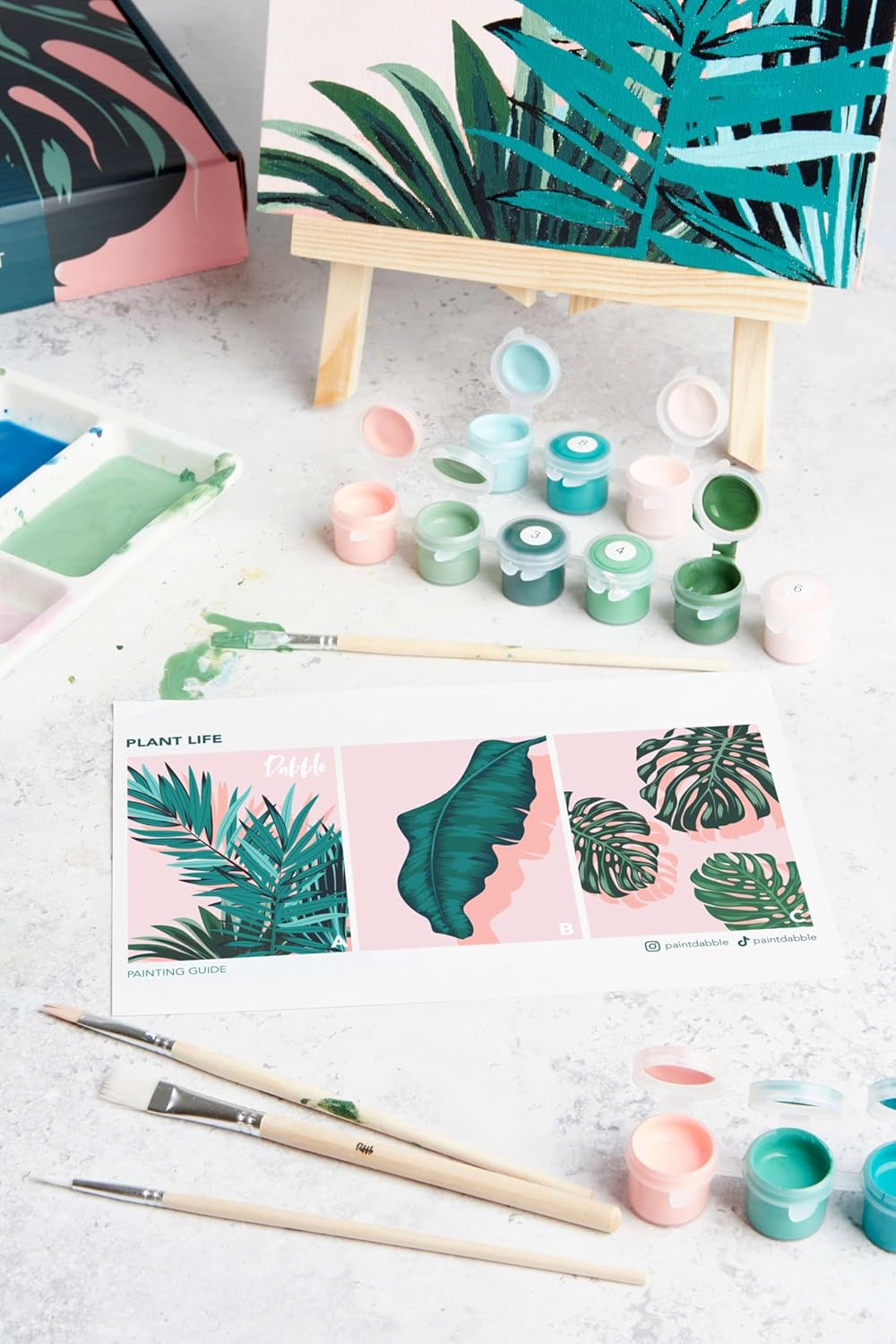 Malen nach Zahlen Set Plant Life, 3-teilig, Plant Life