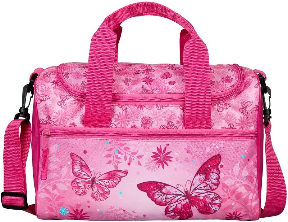 Schulranzen Butterfly, 10-teilig mit Schultüte