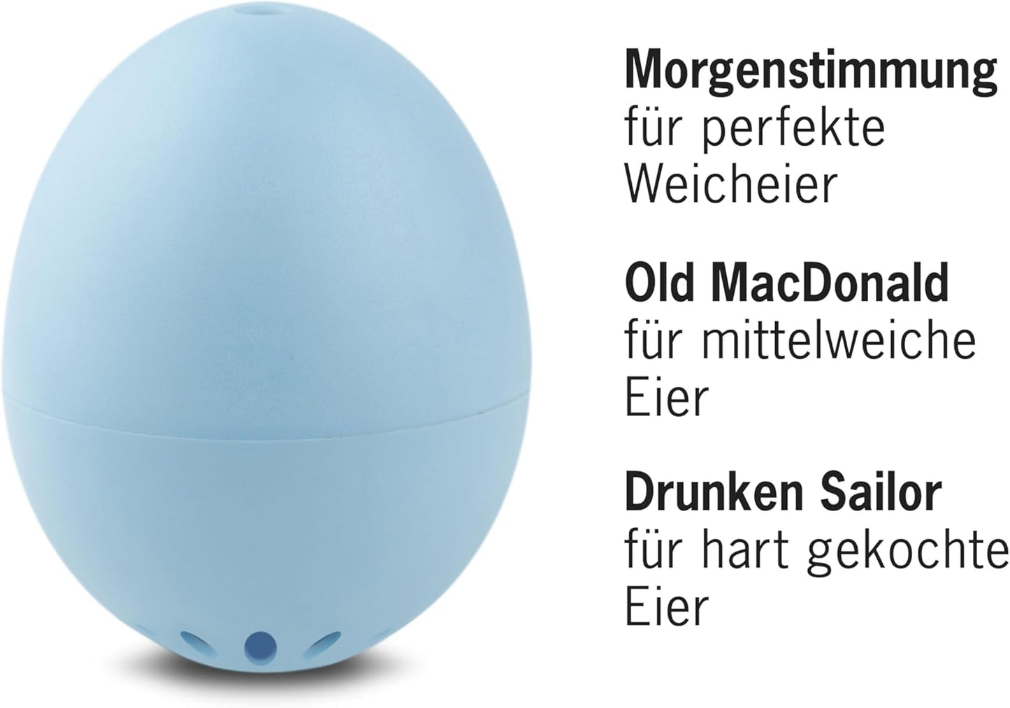 Singende Eieruhr Classic, 5,1 x 4,5 cm Hellblau