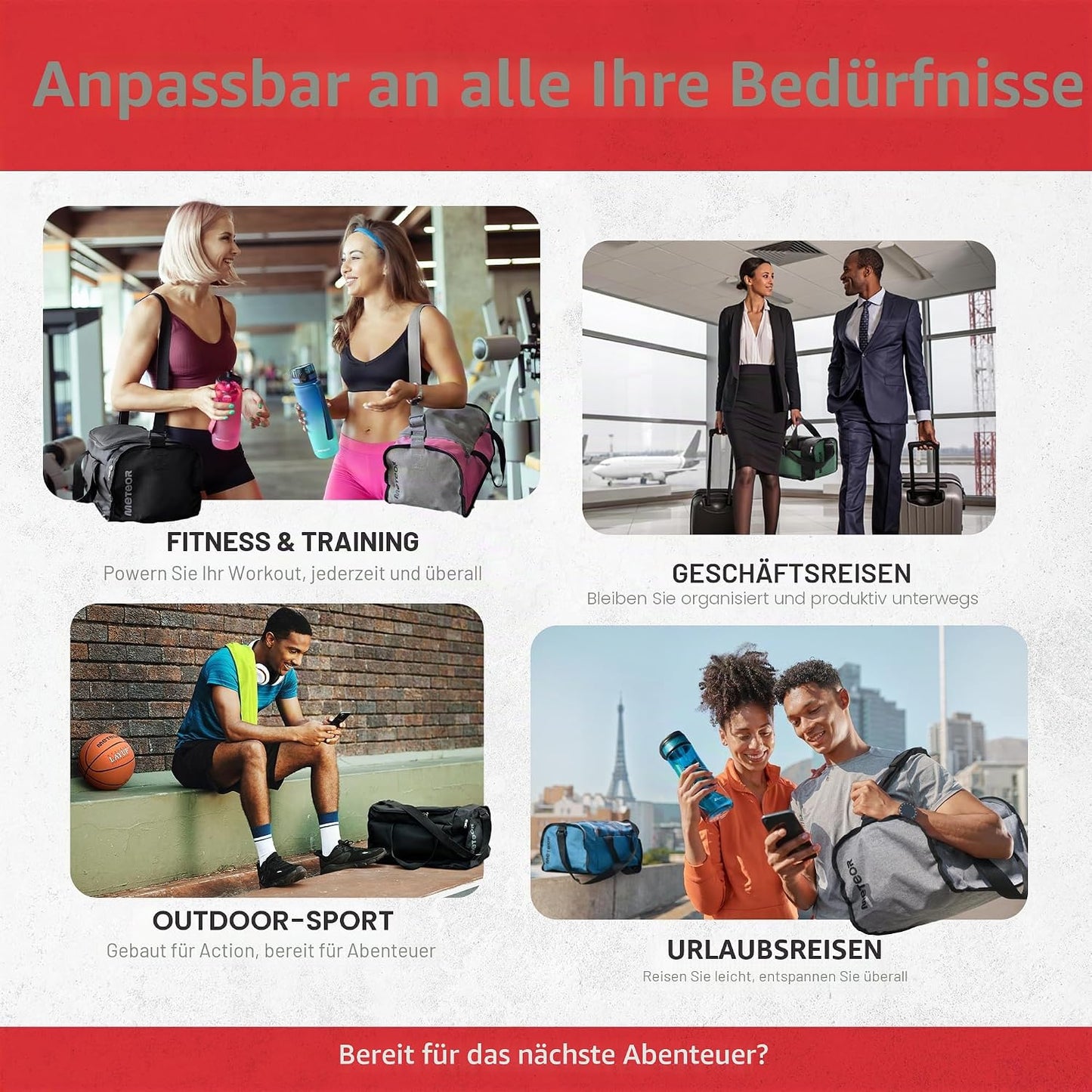 Sporttasche, 20 L Blau/Schwarz