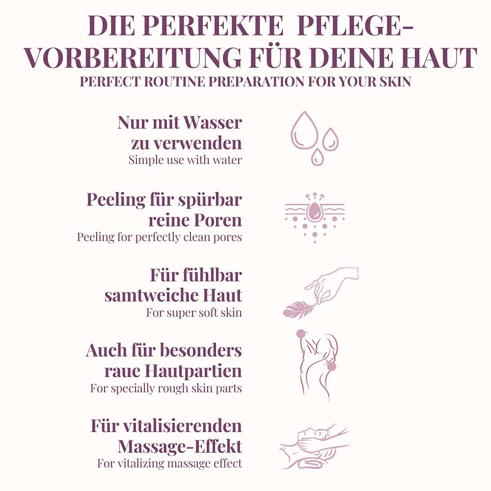 Peelinghandschuh aus Ziegenhaar für Körperpeeling