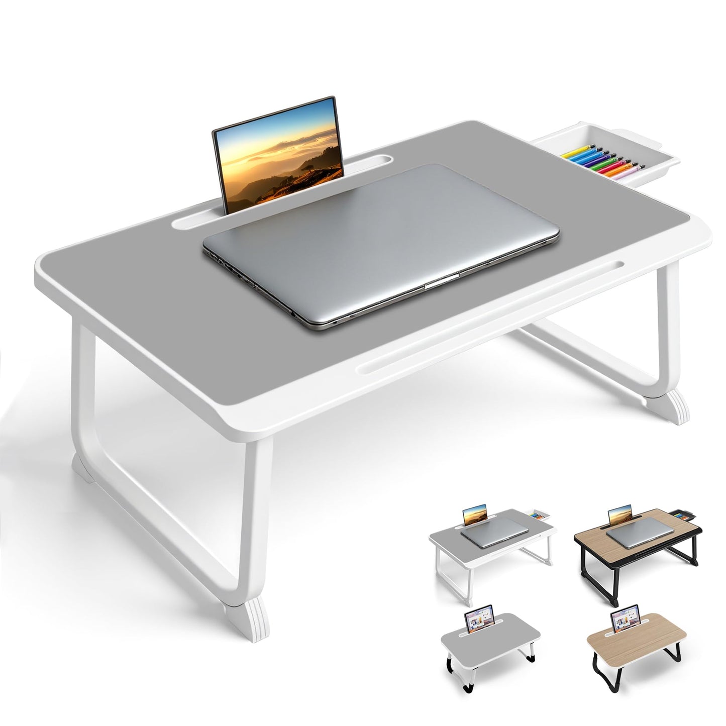 Laptop-Betttisch für Bett & Sofa, 60x40 Grey