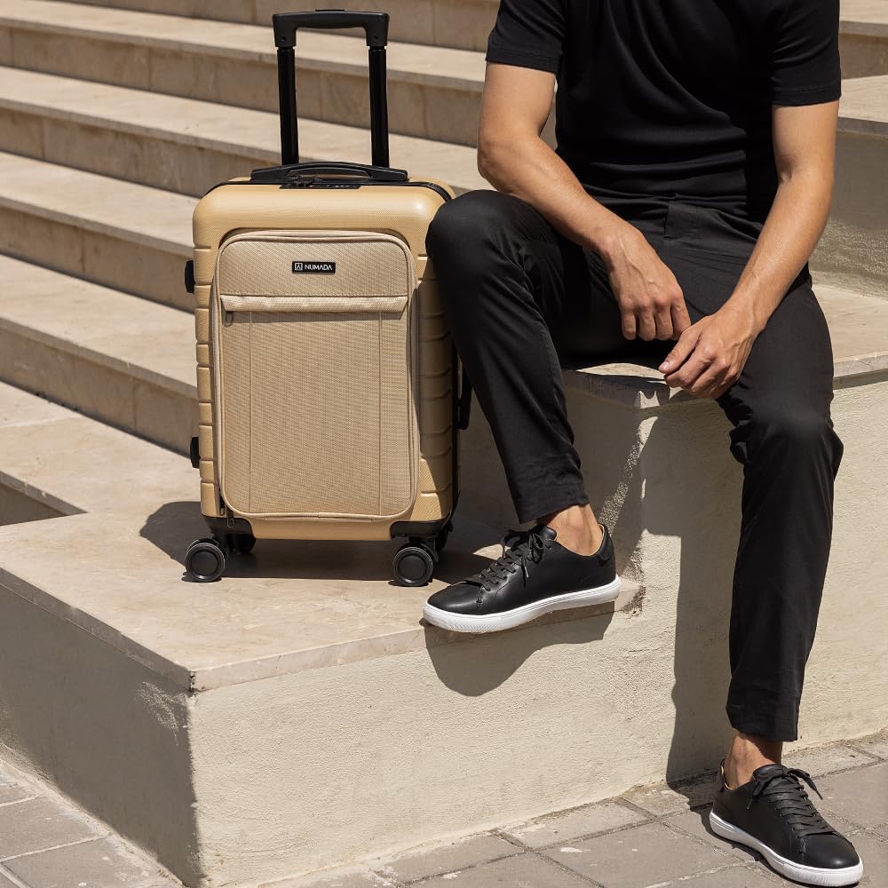 Handgepäck Trolley PackPro T20 mit TSA-Schloss und Doppelrollen, Champagne S (ABS+PC)