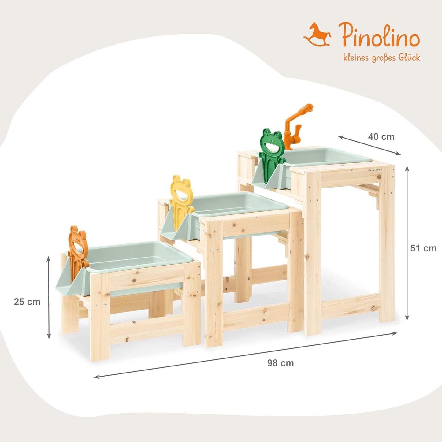 3-teiliges Wasserspieltisch-Set Frolino