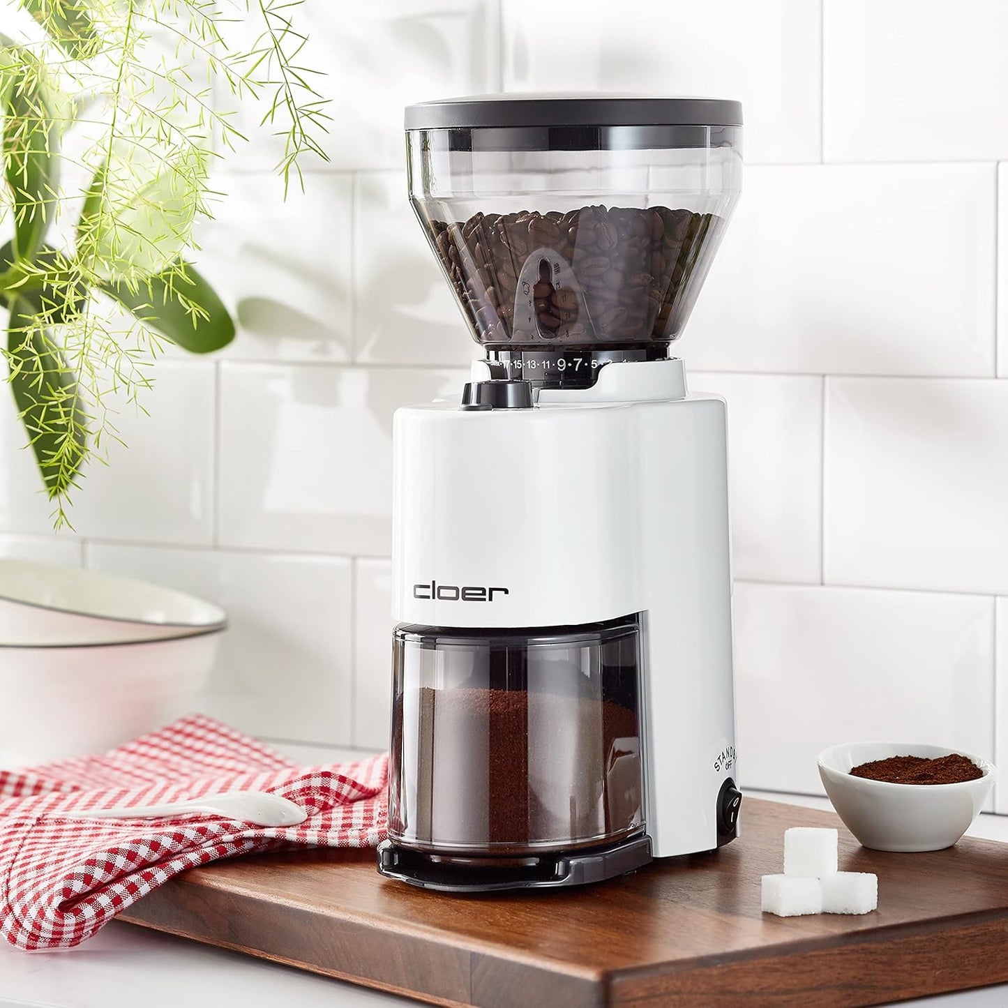 Elektrische Kaffeemühle 7521, Weiss
