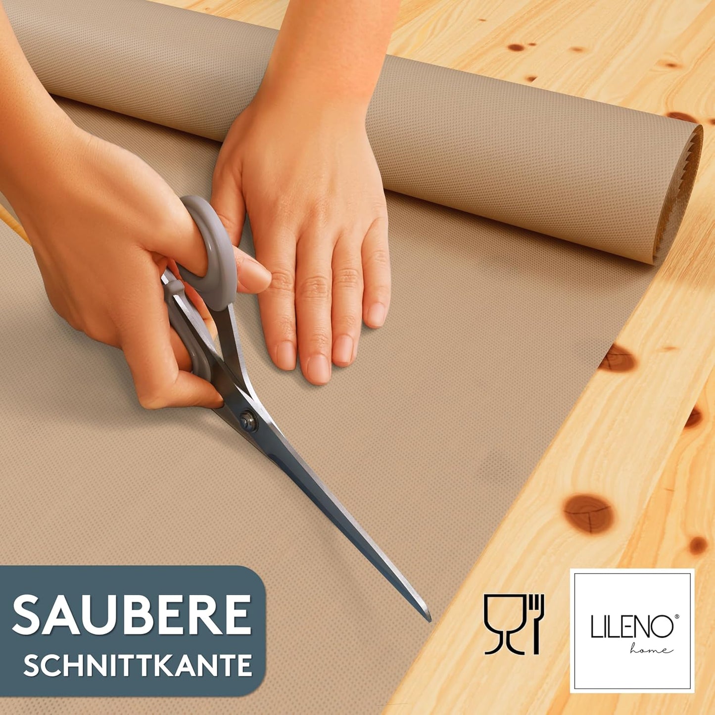 Abwaschbare Tischdeckenrolle, 2500 x 110 cm (Rechteckig) Beige