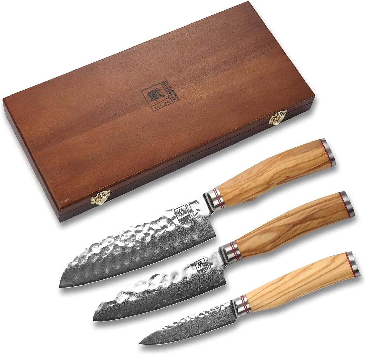 Minami Premium 3er-Damastmesser-Set, 3er Set