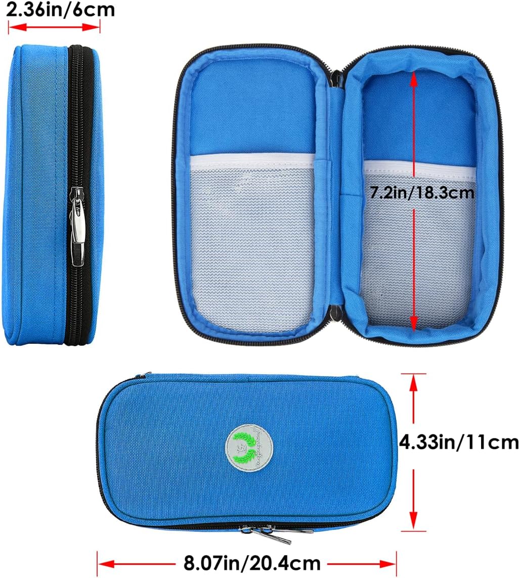 Insulin Kühltasche für Diabetiker mit Kühlakkus, 01 Y1-blau