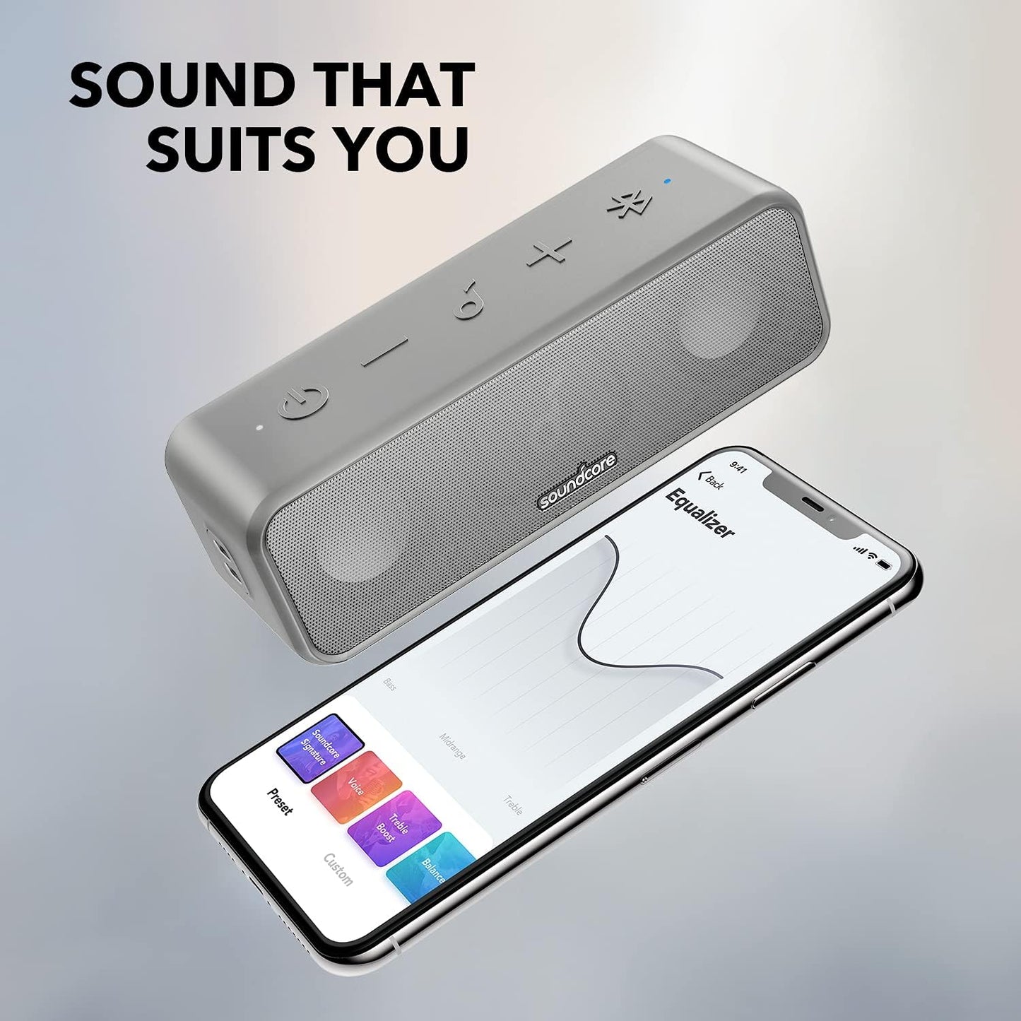 3 Bluetooth-Lautsprecher, grey