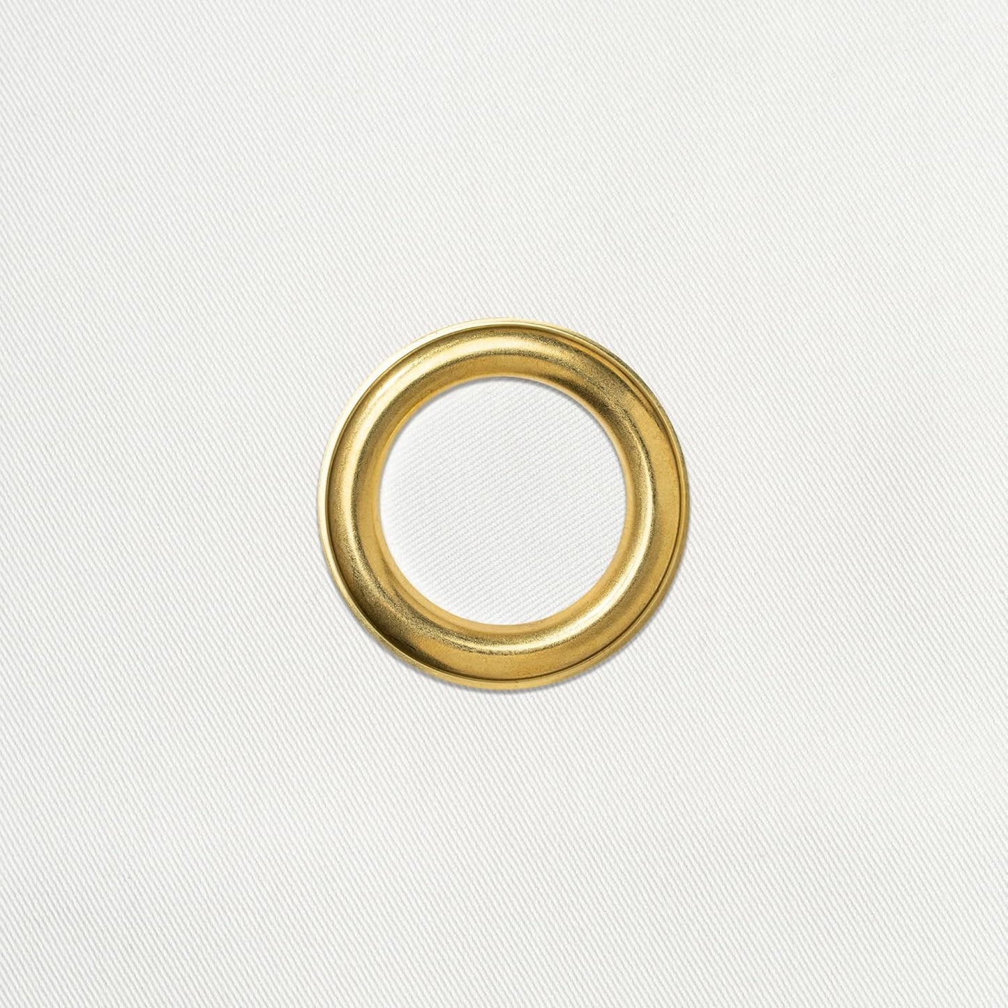 Flaschentuch mit Metallring für Eiskübel, Weiss mit Goldenem Metallring 1 Stück