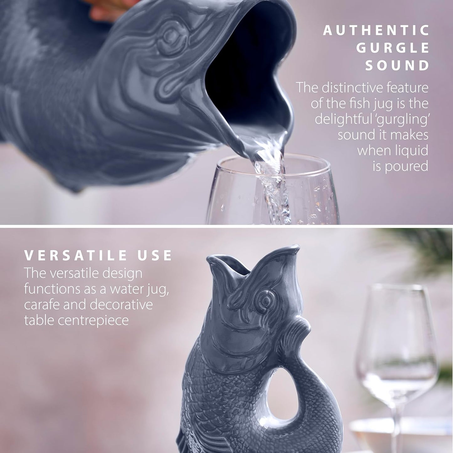 Fischkrug, 1.2L French Grey
