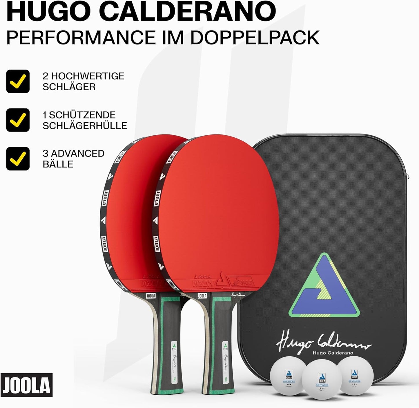 Hugo Calderano Tischtennis-Set