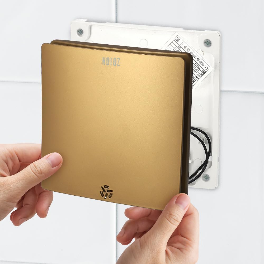 Leiser Badventilator Felix mit Filter, Gold- 100 Mm- 43 db- 12 w- Felix