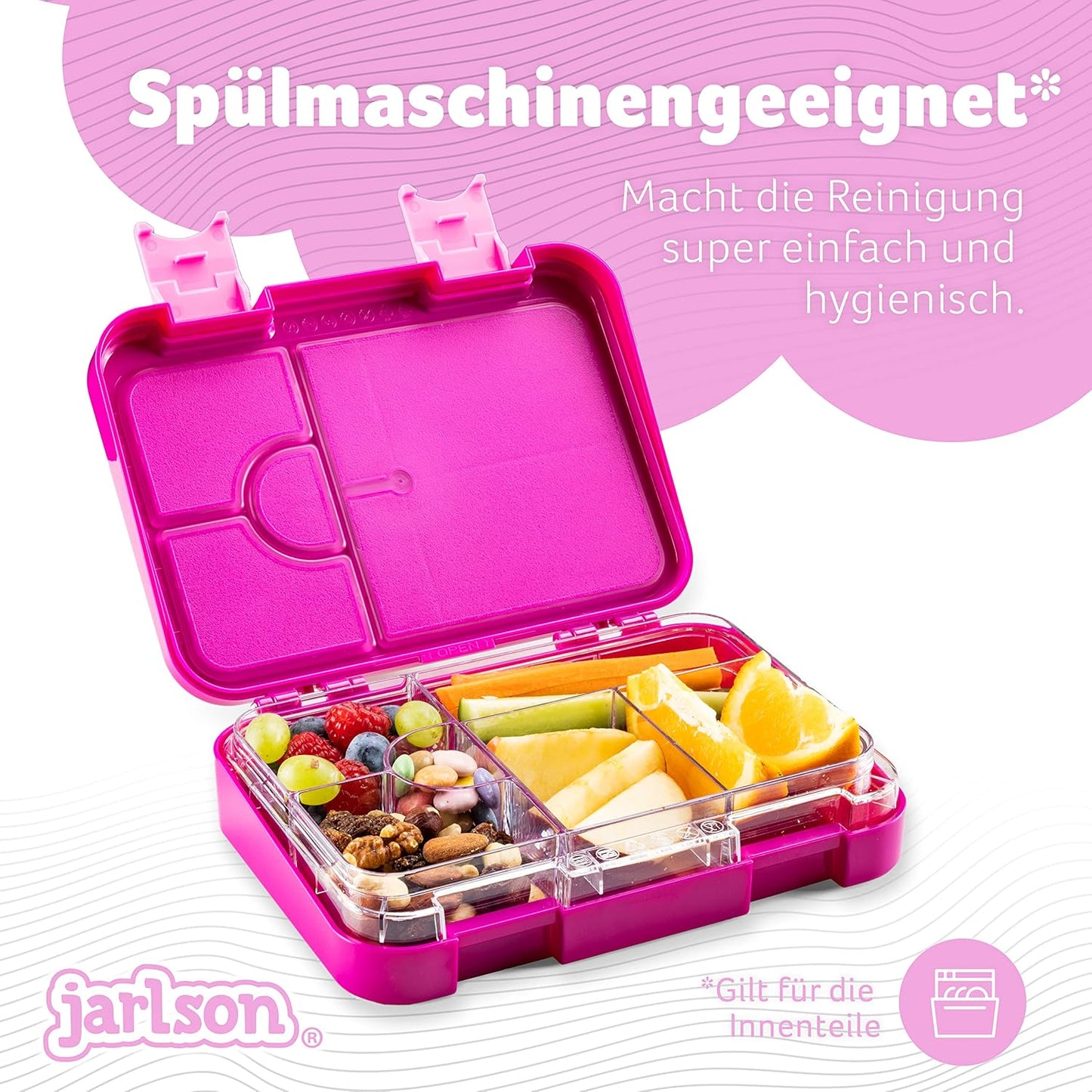 Brotdose für Kinder mit 6 Fächern, Einhorn