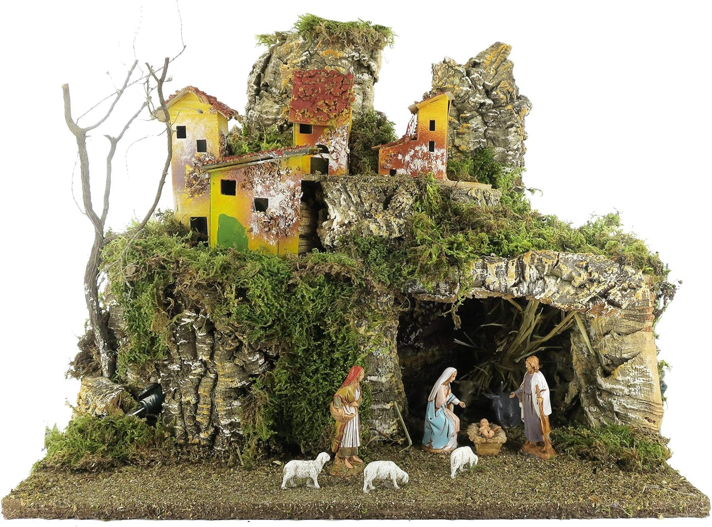 Krippendorf-Set mit Figuren und Lichtern