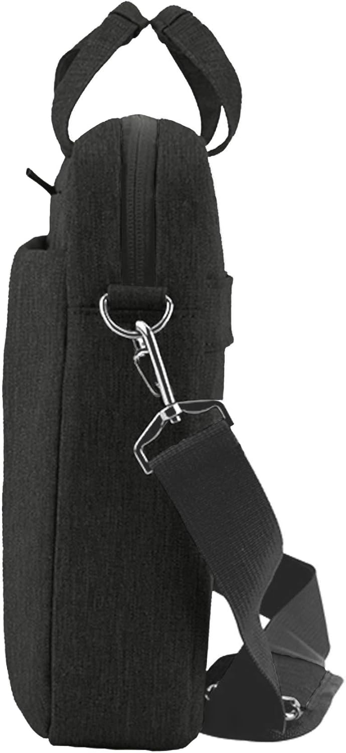 Wasserabweisende Laptop-Schultertasche für 15,6 Zoll, Schwarz 15,6 Zoll