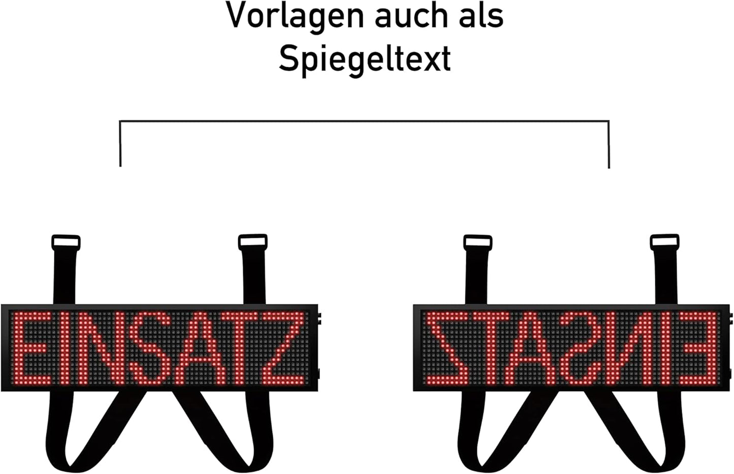 LED Frontwarnsystem mit App-Steuerung, LED Einsatzschild