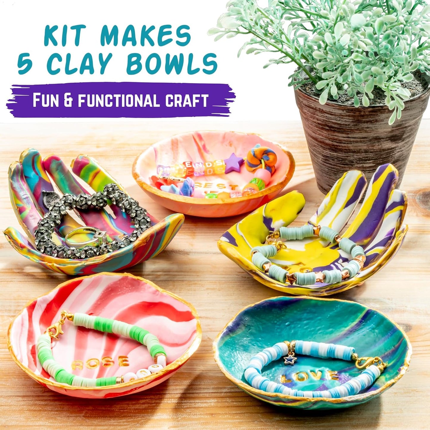 DIY Schmuckschalen-Bastelset für Kinder