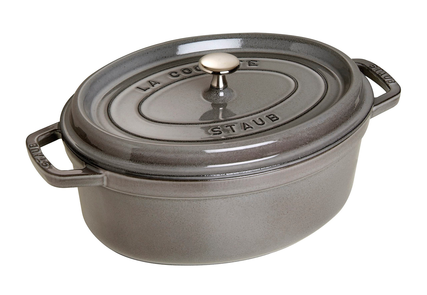 Cocotte Bräter mit Deckel, 33 cm, 6.7 L Graphit-Grau