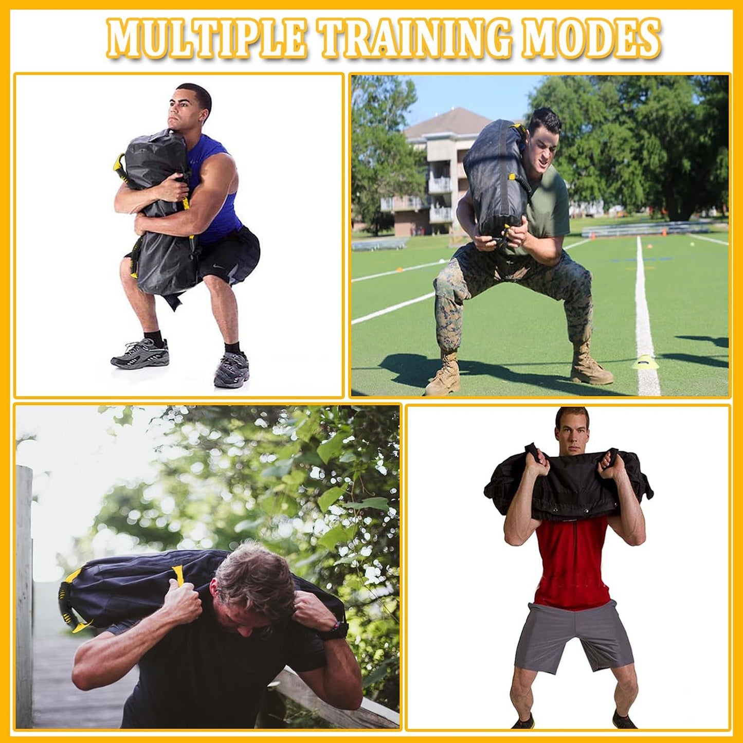 Gewichtssack für Krafttraining, L Gelb