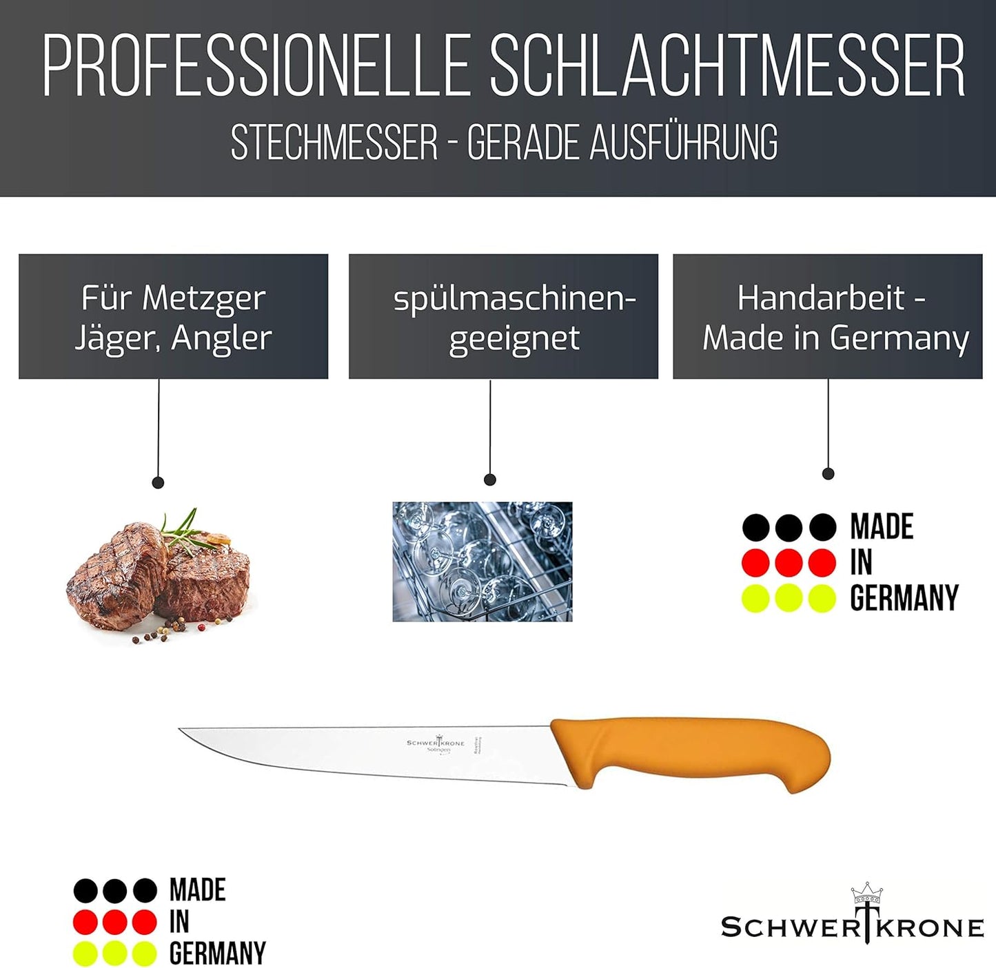 Metzgermesser, 1-teilig-Stech-8
