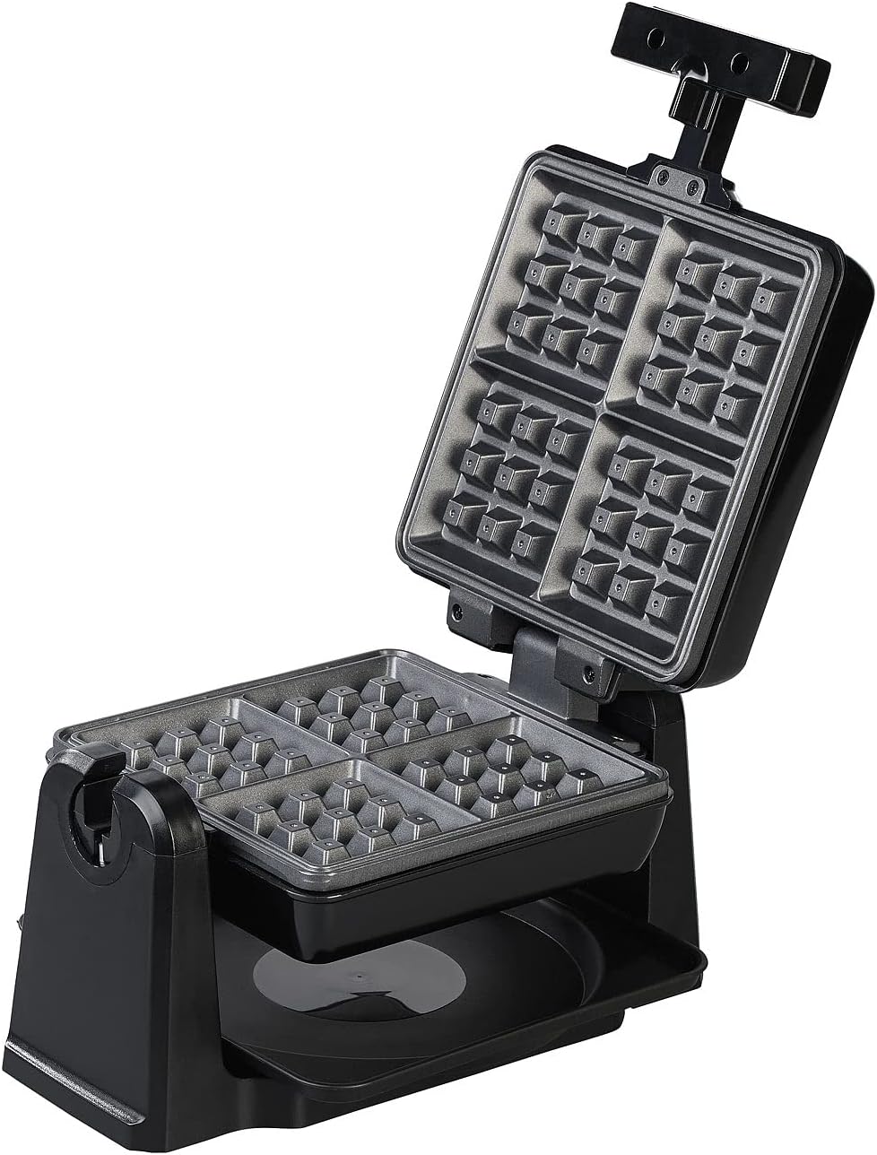 Drehbares Waffeleisen, Eckige Waffeln