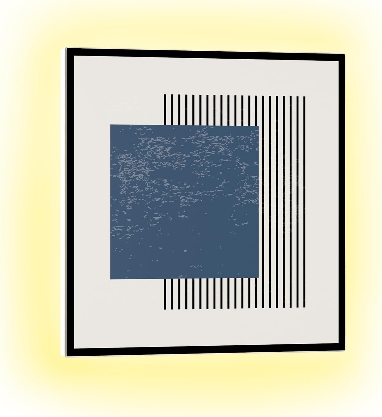 2-in-1 Infrarotheizung & Konvektor mit Thermostat, App-Steuerung, RGB-Beleuchtung, 0.5 Kilowatt (60 x 60 cm) Geometrisch