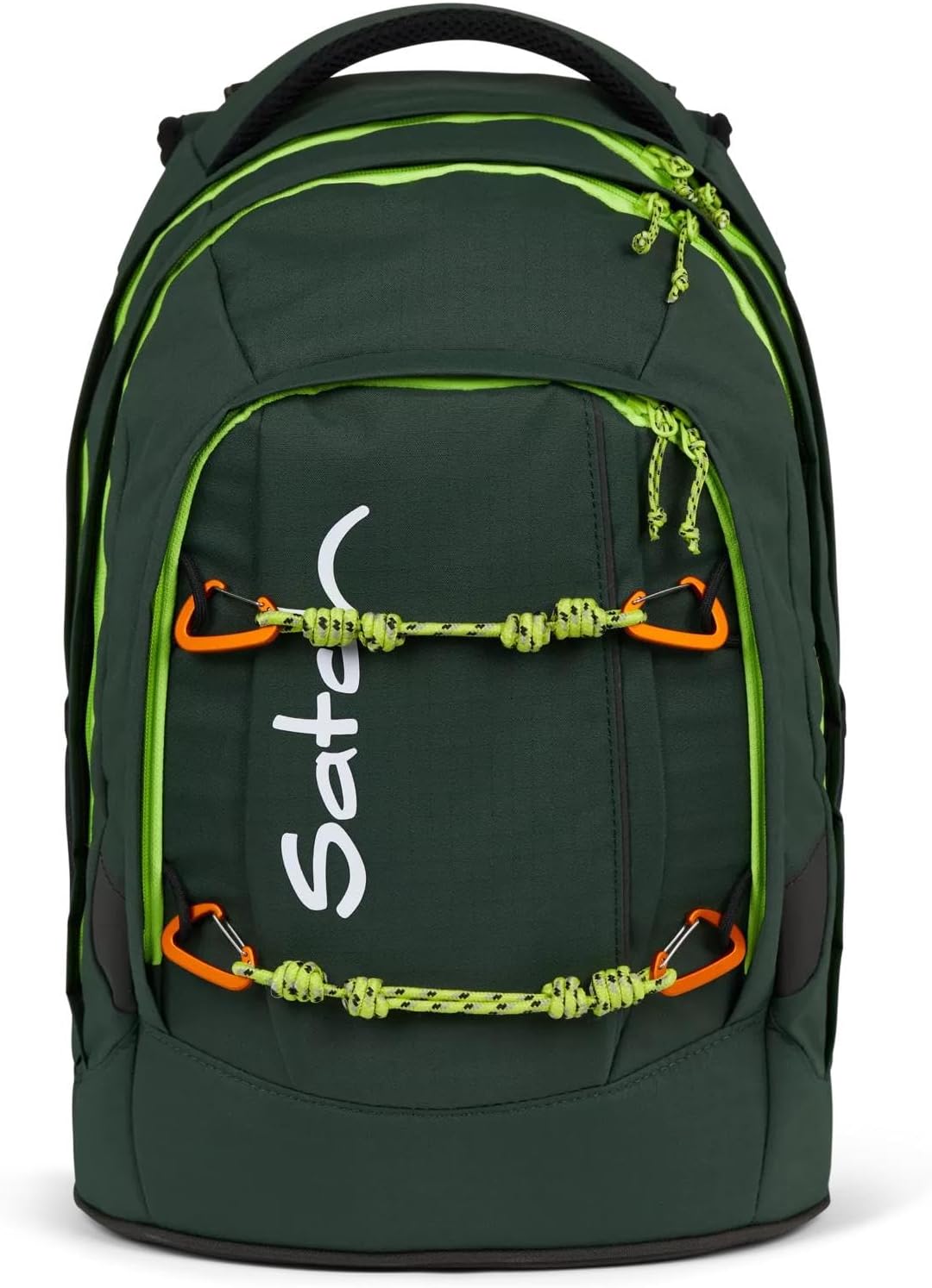 Ergonomisches Schulrucksack-Set (4-teilig) ab 5. Klasse, Green Explorer Set - Dunkelgrün Einheitsgröße