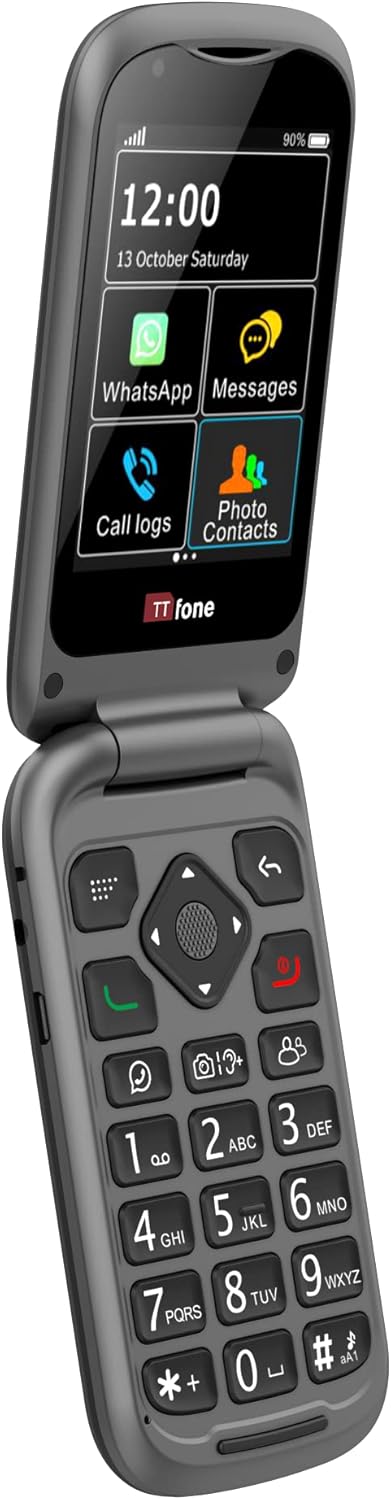 4G Senior Flip Handy mit Notfallhilfe-Taste, solo