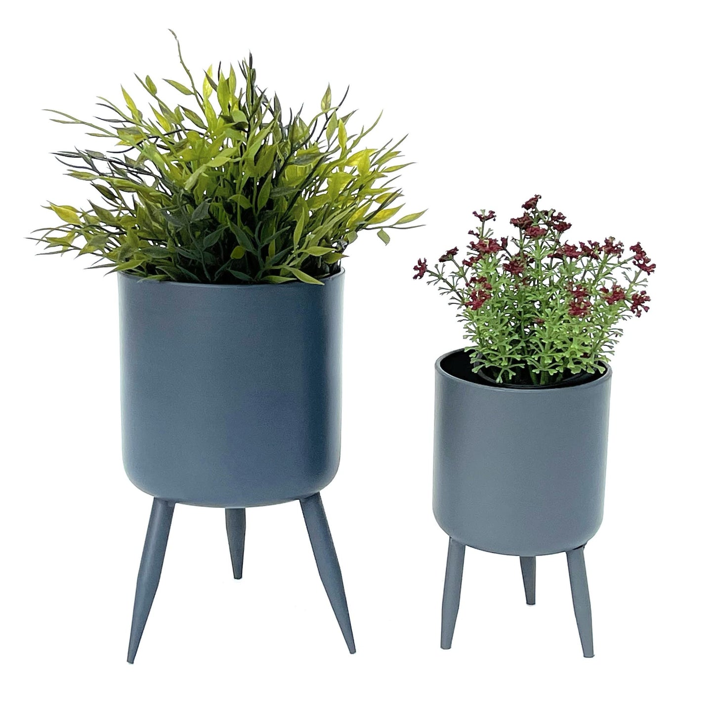 2er-Set Blumenkübel mit Beinen