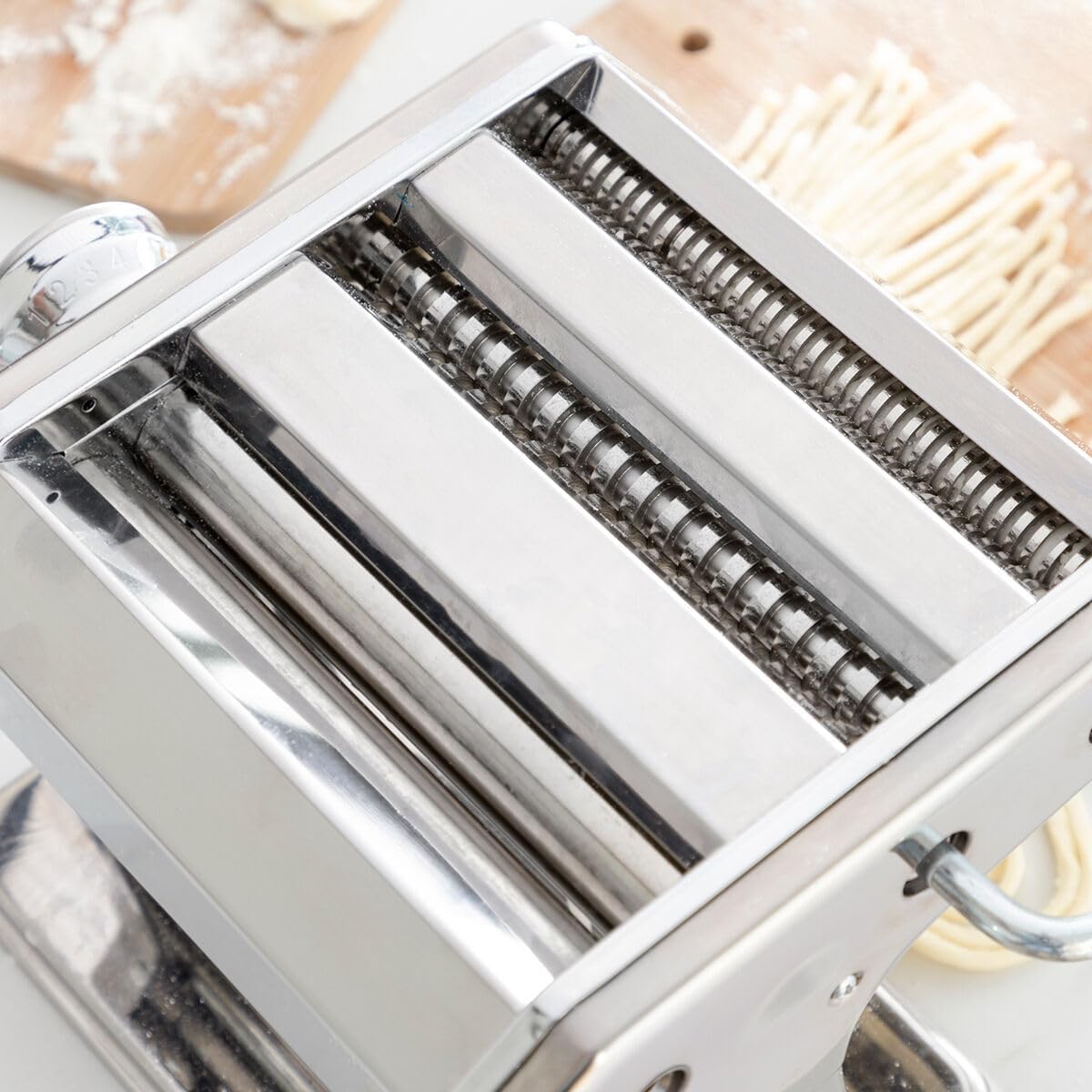 Nudelmaschine aus Metall - 3 Schneidwalzen